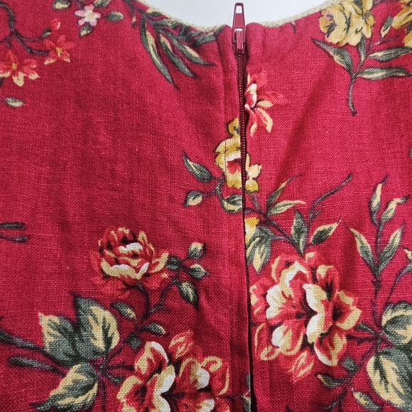 Vintage Jessica Howard Womens Midi Dress 12  Sleeveless Floral Print Summer - Picture 6 of 7